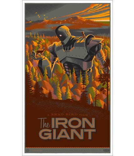 《The Iron Giant》Mondo 限量海报 · Laurent Durieux · Laurent Durieux