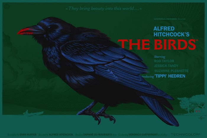 《The Birds》Mondo 限量海报 · Laurent Durieux · Laurent Durieux