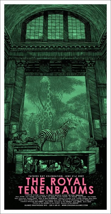 《The Royal Tenenbaums》Mondo 海报 · Daniel Danger · Daniel Danger
