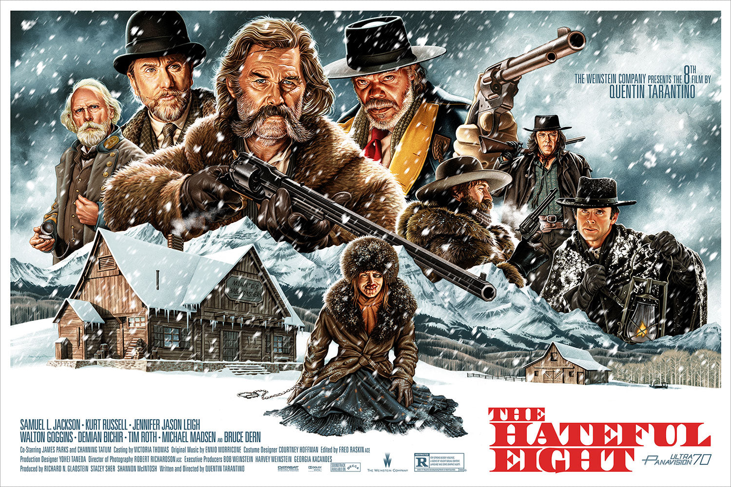 《The Hateful Eight》Mondo 海报 · Jason Edmiston · Jason Edmiston