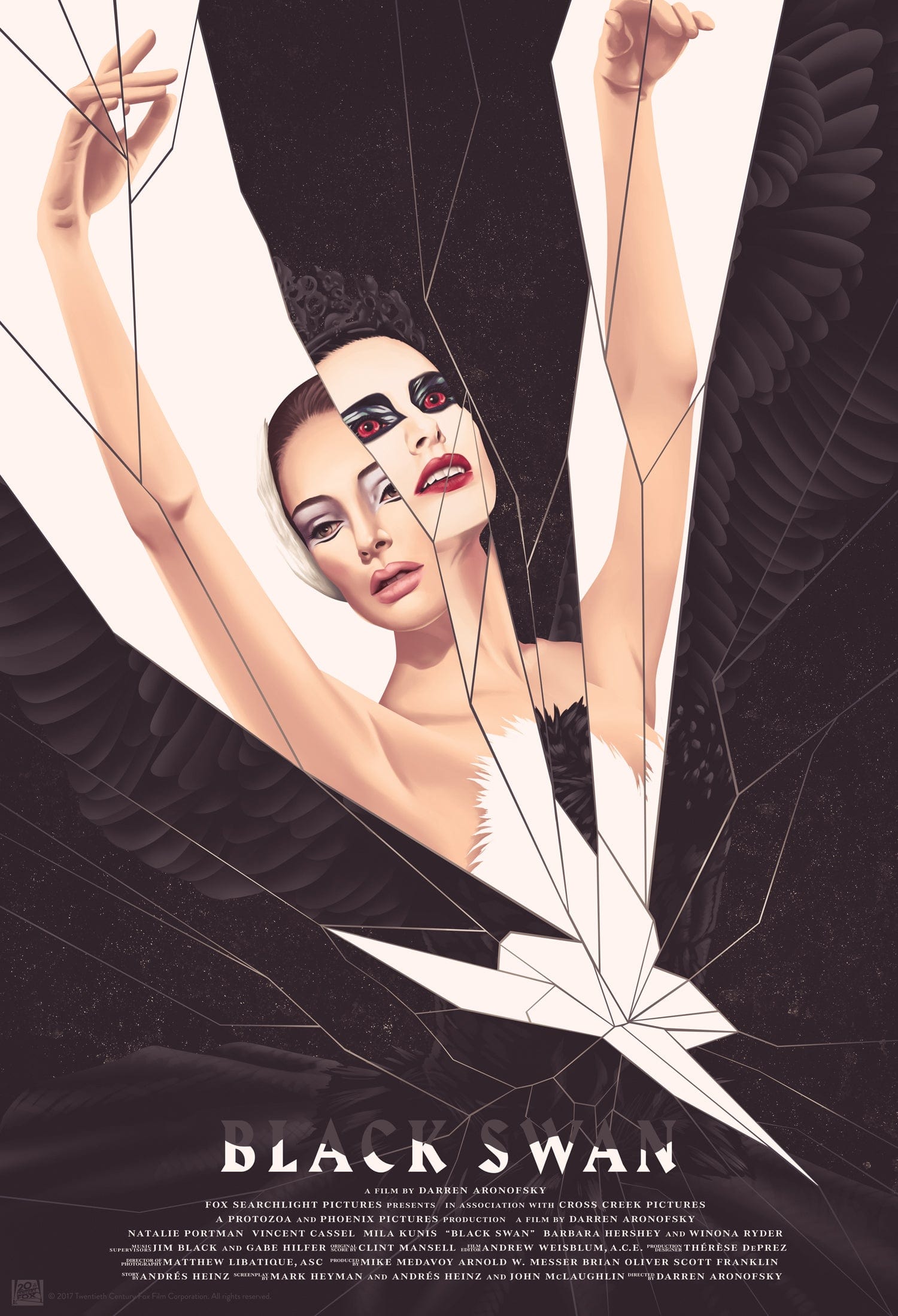 《Black Swan》Mondo 海报 · Jack Hughes · Jack Hughes