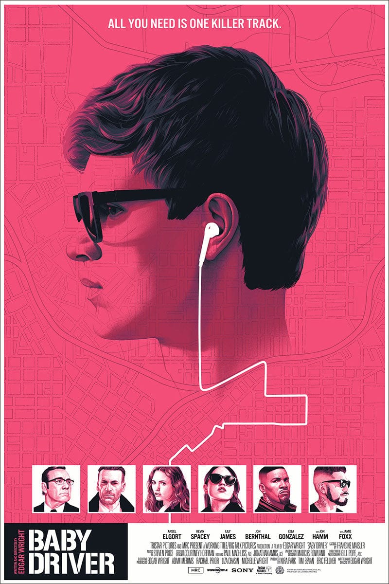 《Baby Driver》Mondo 海报 · Phantom City Creative · Phantom City Creative